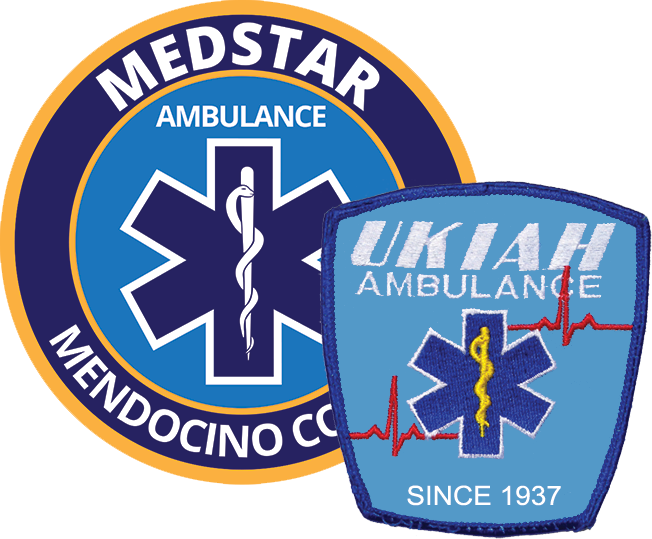 Medstar and Ukiah Ambulance patches